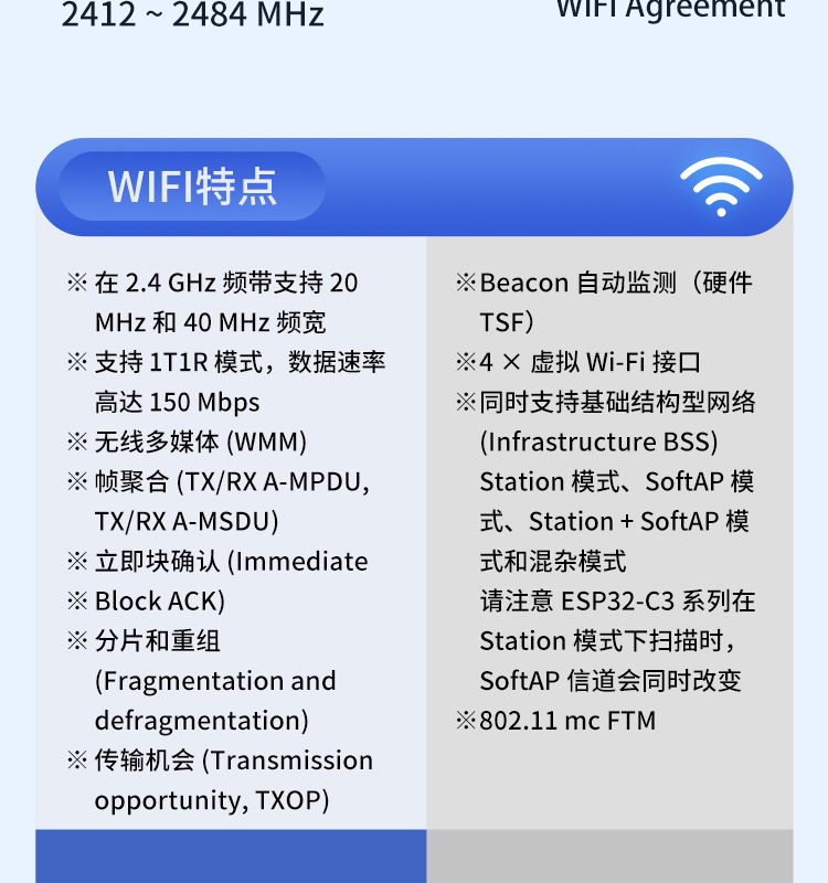 esp樂(lè)鑫官網(wǎng)ESP32-C3-WROOM-02/02U 2.4 GHz Wi-Fi (802.11b/g/n)+藍(lán)牙5模組樂(lè)鑫藍(lán)牙wifi模塊